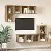 Image de Ensemble Meuble Tv 4 Pcs Chêne Artisanal Bois D'ingénierie Vidaxl