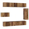 Image de Vidaxl ensemble meuble tv 8 pcs bois ancien bois d'ingénierie