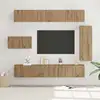 Image de Ensemble Meuble Tv 8 Pc Chêne Artisanal Bois D'ingénierie Vidaxl