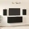 Image de Ensemble Meuble Tv 7 Pc Chêne Noir Bois D'ingénierie Vidaxl