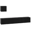 Image de Vidaxl ensemble meuble tv 4 pcs chêne noir bois d'ingénierie