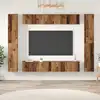 Image de Ensemble Meuble Tv 10 Pcs Bois Ancien Bois D'ingénierie Vidaxl