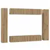 Image de Vidaxl ensemble meuble tv 10 pc chêne artisanal bois d'ingénierie