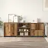 Image de Buffet 3 Pcs Bois Ancien 70 X 41 X 75 Cm Bois D'ingénierie Vidaxl