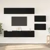 Image de Ensemble Meuble Tv 6 Pcs Chêne Noir Bois D'ingénierie Vidaxl