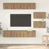 Image de Ensemble Meuble Tv 6 Pcs Chêne Artisanal Bois D'ingénierie Vidaxl
