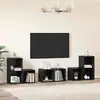 Image de Ensemble Meuble Tv 6 Pcs Chêne Noir Bois D'ingénierie Vidaxl