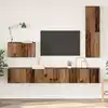Image de Meuble Tv Mural 4 Pcs Bois Ancien Bois D'ingénierie Vidaxl