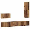 Image de Vidaxl meuble tv mural 4 pc bois ancien bois d'ingénierie