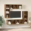 Image de Ensemble Meuble Tv 4 Pcs Bois Ancien Bois D'ingénierie Vidaxl