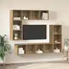 Image de Ensemble Meuble Tv 4 Pcs Chêne Artisanal Bois D'ingénierie Vidaxl