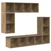 Image de Vidaxl ensemble meuble tv 4 pcs chêne artisanal bois d'ingénierie