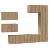 Image de Vidaxl ensemble meuble tv 6 pc chêne artisanal bois d'ingénierie