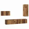 Image de Vidaxl ensemble meuble tv 4 pc bois ancien bois d'ingénierie