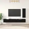 Image de Ensemble Meuble Tv 4 Pcs Chêne Noir Bois D'ingénierie Vidaxl