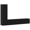 Image de Vidaxl meuble tv mural 2 pcs chêne noir bois d'ingénierie