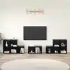 Image de Ensemble De Meubles Tv 8 Pcs Chêne Noir Bois D'ingénierie Vidaxl