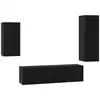 Image de Vidaxl ensemble meuble tv 4 pcs chêne noir bois d'ingénierie