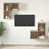 Image de Ensemble Meuble Tv 4 Pcs Chêne Artisanal Bois D'ingénierie Vidaxl