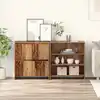 Image de Buffet 2 Pcs Bois Ancien 70 X 41 X 75 Cm Bois D'ingénierie Vidaxl