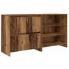 Image de Buffet en bois dingénierie - vidaXL - Bois Ancien - 70x41x75 cm - 4 portes à charnières - Grand espace de stockage