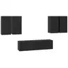 Image de Vidaxl ensemble meuble tv 6 pc chêne noir bois d'ingénierie