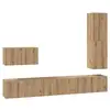 Image de Vidaxl ensemble meuble tv 4 pc chêne artisanal bois d'ingénierie