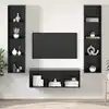 Image de Ensemble Meuble Tv 3 Pcs Chêne Noir Bois D'ingénierie Vidaxl