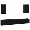 Image de Vidaxl meuble tv mural 3 pcs 100 x 30 x 30 cm chêne noir
