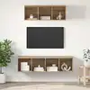 Image de Ensemble Meuble Tv 2 Pc Chêne Artisanal Bois D'ingénierie Vidaxl