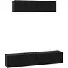 Image de Vidaxl ensemble meuble tv 4 pcs chêne noir bois d'ingénierie
