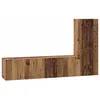 Image de Ensemble meuble TV mural - vidaXL - Bois ancien - Bois dingénierie - 60x30x30 cm - 2 portes - 3 étagères