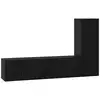 Image de Vidaxl ensemble meuble tv 3 pc chêne noir bois d'ingénierie