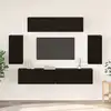 Image de Ensemble Meuble Tv 6 Pcs Chêne Noir Bois D'ingénierie Vidaxl