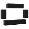 Image de Vidaxl ensemble meuble tv 6 pcs chêne noir bois d'ingénierie