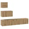 Image de Vidaxl ensemble meuble tv 4 pc chêne artisanal bois d'ingénierie