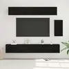Image de Ensemble Meuble Tv 6 Pcs Chêne Noir Bois D'ingénierie Vidaxl