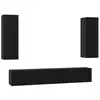 Image de Vidaxl ensemble meuble tv 5 pcs chêne noir bois d'ingénierie
