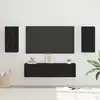 Image de Ensemble Meuble Tv Montage Mural Chêne Noir Bois D'ingénierie Vidaxl