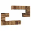 Image de Vidaxl unites tv montage mural 4 pcs bois ancien bois d'ingénierie