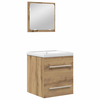 Image de Vidaxl ensemble de mobilier de salle de bain 2 pcs chêne artisanal
