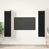 Image de Ensemble Meuble Tv Montage Mural Chêne Noir Bois D'ingénierie Vidaxl