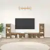 Image de Ensemble Meuble Tv 4 Pc Chêne Artisanal Bois D'ingénierie Vidaxl