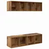 Image de Vidaxl ensemble meuble tv 2 pcs bois ancien 37 x 37 x 142,5 cm