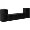 Image de Vidaxl ensemble meuble tv 4 pcs chêne noir 37 x 37 x 72 cm
