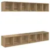 Image de Vidaxl ensemble meuble tv 4 pc chêne artisanal bois d'ingénierie