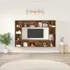 Image de Ensemble Meuble Tv 4 Pcs Marron 37 X 37 X 142,5 Cm Vidaxl