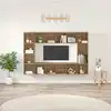 Image de Ensemble Meuble Tv 4 Pcs Marron 37 X 37 X 142,5 Cm Vidaxl