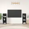 Image de Ensemble Meuble Tv 2 Pcs Chêne Noir 107 X 35 X 37 Cm Vidaxl