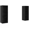 Image de Vidaxl ensemble meuble tv 2 pcs chêne noir 107 x 35 x 37 cm
